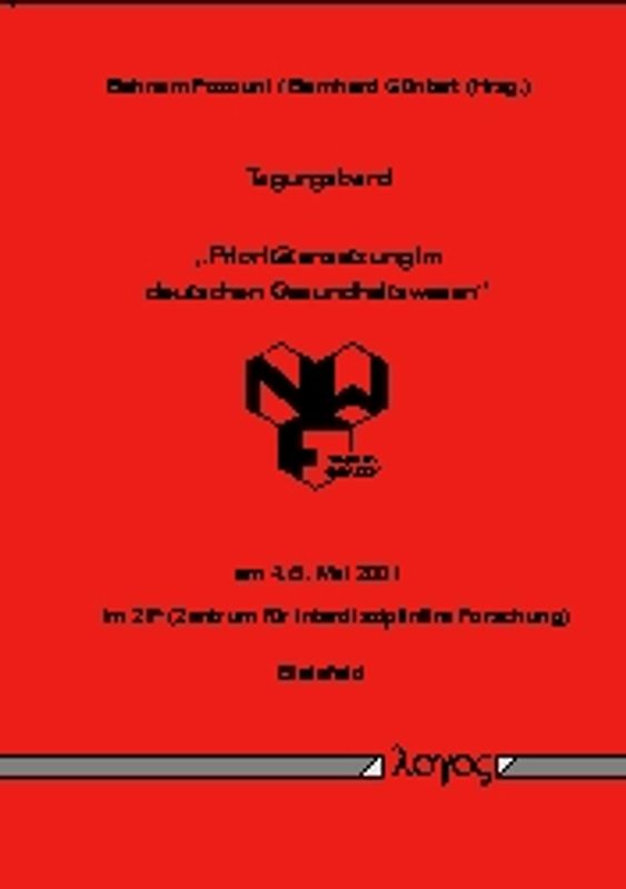 Tagungsband "Prioritätensetzung im deutschen Gesundheitswesen"