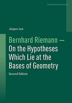 Bernhard Riemann — On the Hypotheses Which Lie at the Bases of Geometry