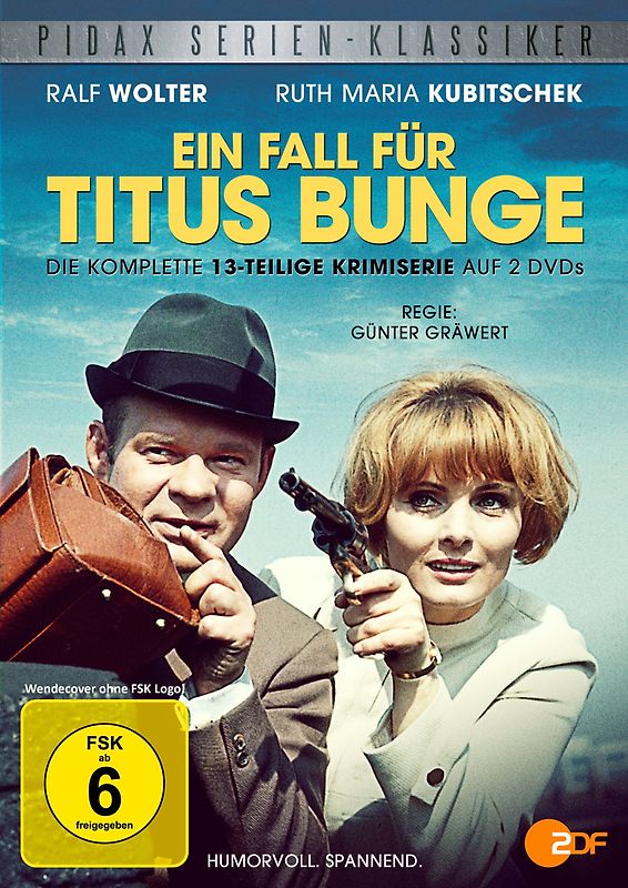 Ein Fall für Titus Bunge - Die komplette 13-teilige Krimiserie mit Ralf Wolter und Ruth Maria Kubitschek [Pidax Serien-Klassiker, 2 DVDs] DVD
