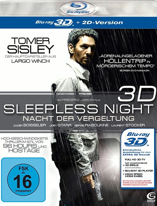 Sleepless Night - Nacht der Vergeltung [3D Blu-ray + 2D Blu-ray] 3D Blu-ray Disc