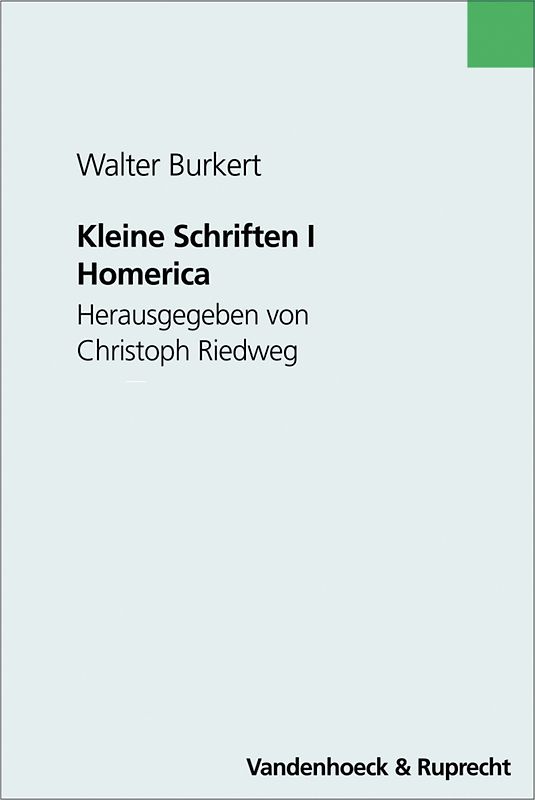 Kleine Schriften I