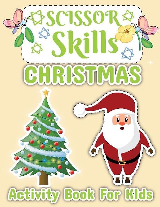 Christmas Scissor Skill Activity Book for Kids