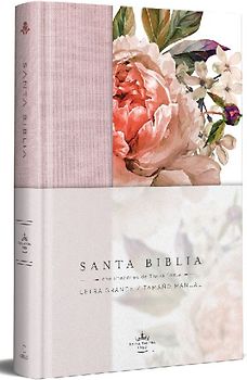 Santa Biblia / Holy Bible: Biblia Reina Valera 1960, Pink, rosada con flores, Tamano Manual