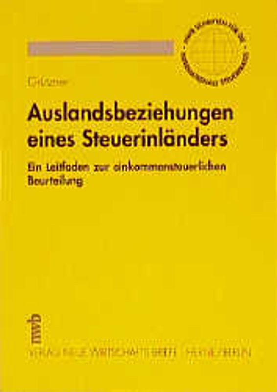 Auslandsbeziehungen eines Steuerinländers