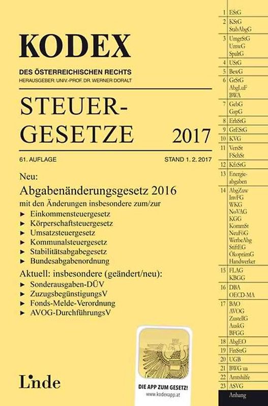 KODEX Steuergesetze 2017