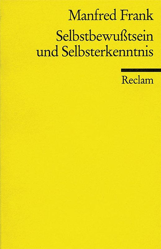 Selbstbewusstsein und Selbsterkenntnis