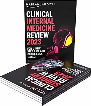 Clinical Medicine Complete 5-Book Subject Review 2023: Lecture Notes for USMLE Step 2 CK and COMLEX-USA Level 2 (Kaplan Test Prep)