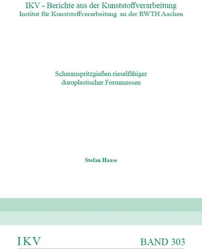 Schaumspritzgießen rieselfähiger duroplastischer Formmassen