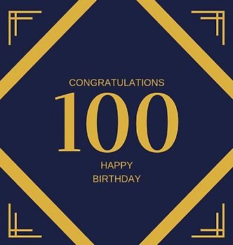 Happy 100th Birthday Guest Book (Hardcover)