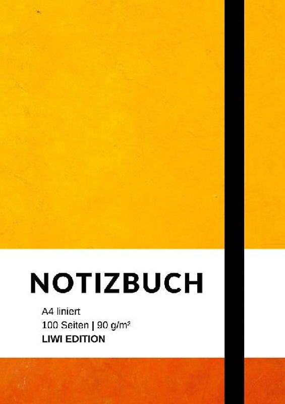 Notizbuch A4 liniert - 100 Seiten Soft Cover - FSC Papier