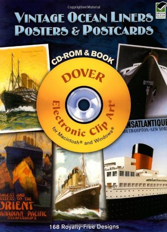 Vintage Ocean Liners Posters and Postcards: 168 Royalty Free Designs [With CD-ROM]