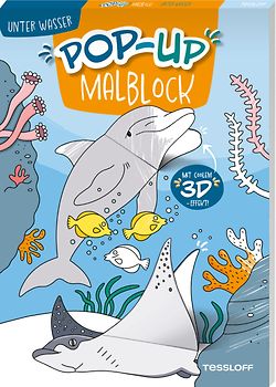 Pop-up Malblock. Unter Wasser