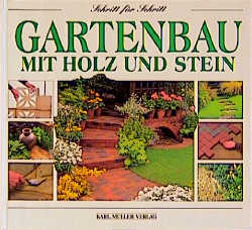 Gartenbau mit Holz und Stein