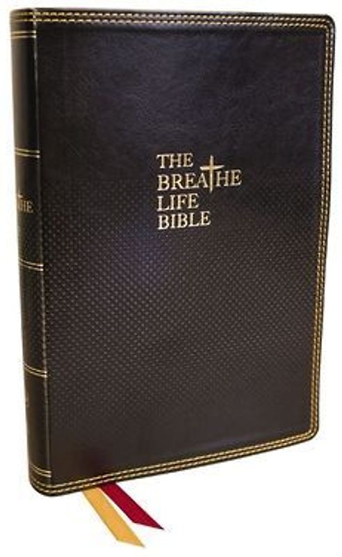 The Breathe Life Holy Bible: Faith in Action (Nkjv, Black Leathersoft, Thumb Indexed, Red Letter, Comfort Print)