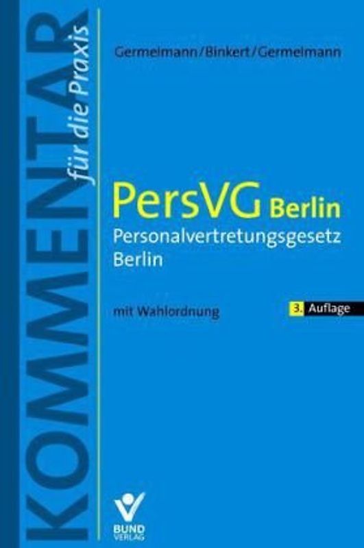 PersVG Berlin - Personalvertretungsgesetz Berlin