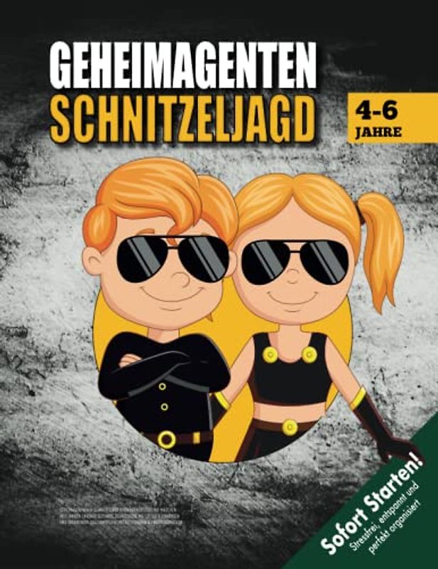 Geheimagenten Schnitzeljagd Kindergeburtstag 4-6 Jahre: Kreativ geplante Schatzsuche mit lustigen Hinweisen und spannender Fallermittlung mit Fußspuren & Fingerabdrücken (Bravo Schatzsuche)