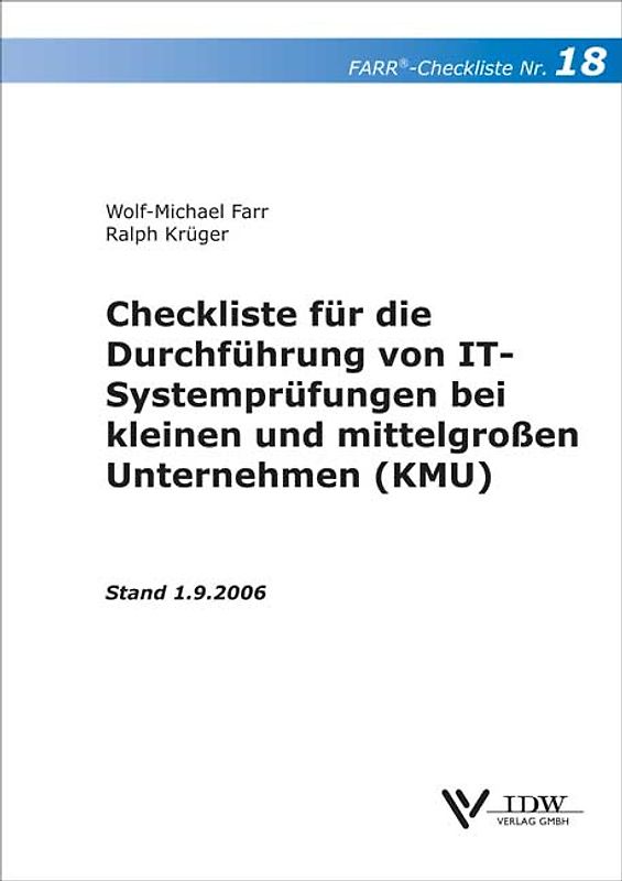 Checkliste für die Durchführung von IT-Systemprüfungen bei kleinen und mittelgroßen Unternehmen (KMU)