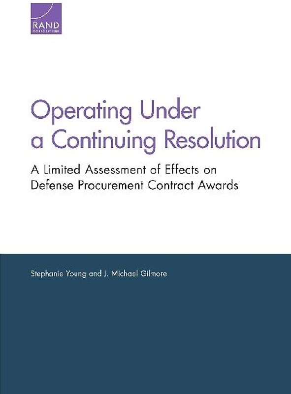 Operating Under a Continuing Resolution