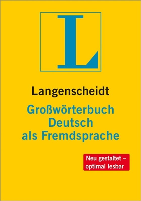 Langenscheidt Großwörterbuch Deutsch als Fremdsprache - Buch (Hardcover) und CD-ROM (Windows)