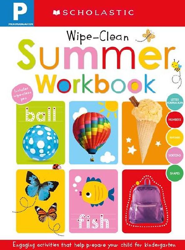 Pre-K Summer Workbook: Scholastic Early Learners (Wipe-Clean)