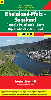 freytag & berndt Straßenkarte Rheinland Pfalz - Saarland 1:200.000