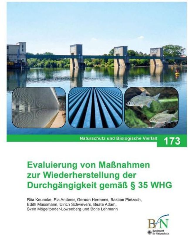 NaBiV Heft 173: Evaluierung von Maßnahmen zur Wiederherstellung der Durchgängigkeit gemäß § 35 WHG