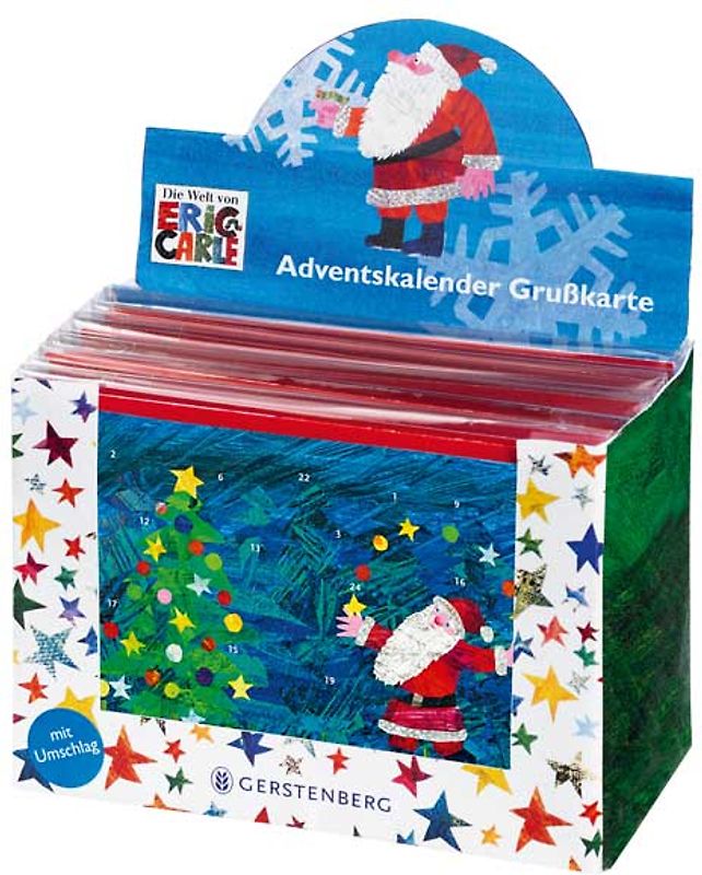 VE Die kleine Raupe Nimmersatt Adventskalender-Grußkarte 20 Ex.