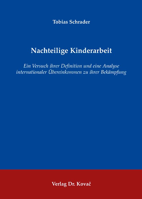 Nachteilige Kinderarbeit