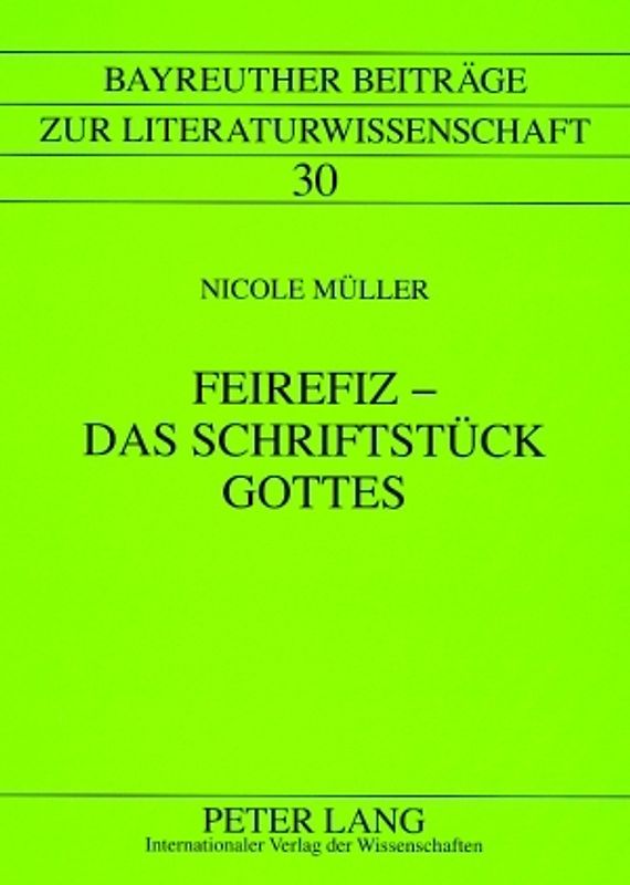 Feirefiz – Das Schriftstück Gottes