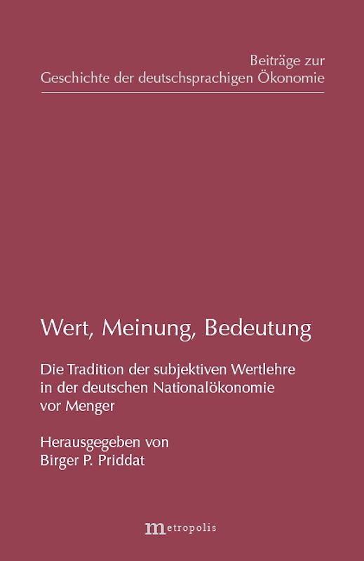 Wert, Meinung, Bedeutung