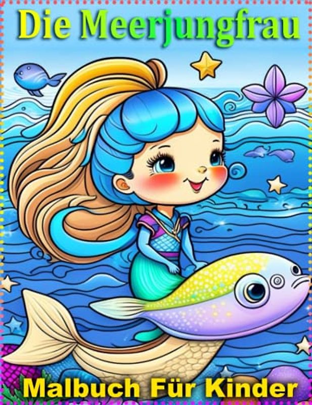 Die Meerjungfrau-Malbuch für Kinder: Entdecke die zauberhafte Unterwasserwelt und male sie bunt aus!