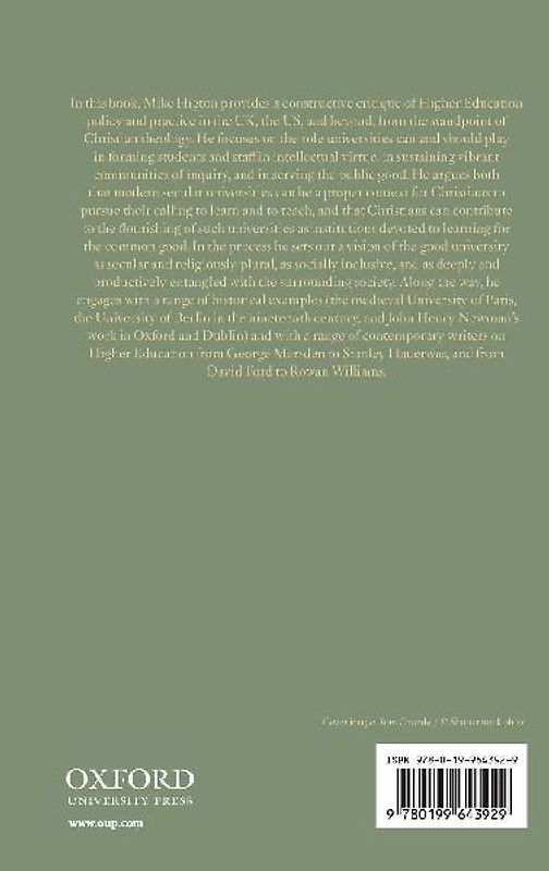 A Theology of Higher Education