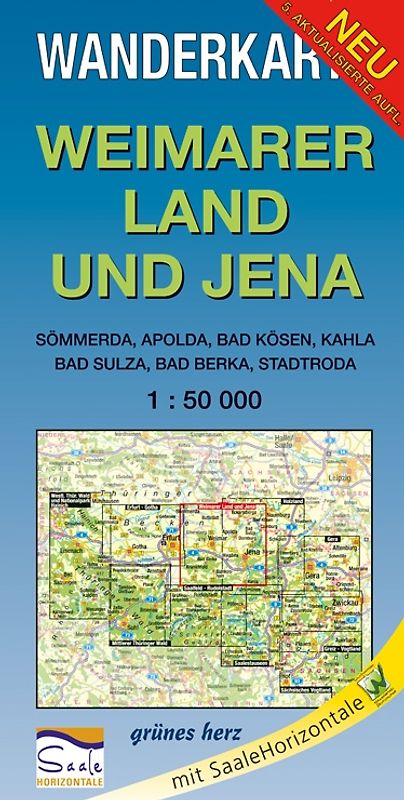 Wanderkarte Weimarer Land und Jena