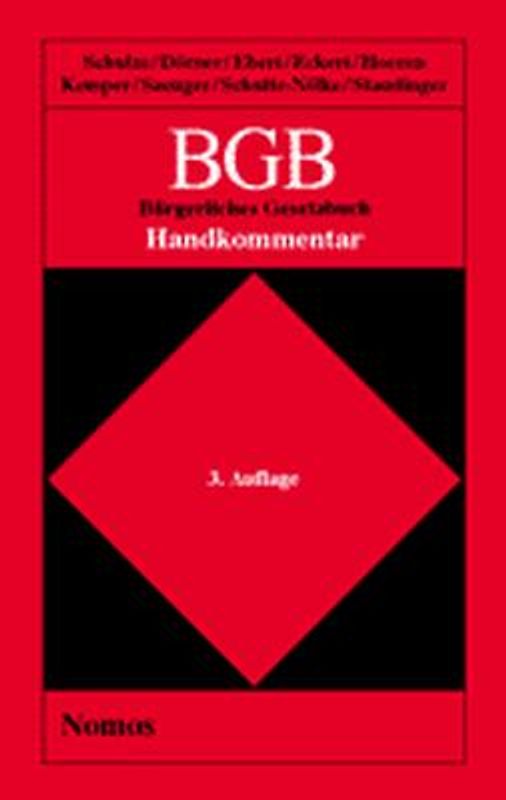 BGB - Bürgerliches Gesetzbuch  Handkommentar