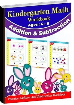 Kindergarten Math Workbook | Counting , Addition And Subtraction | 100 practice pages