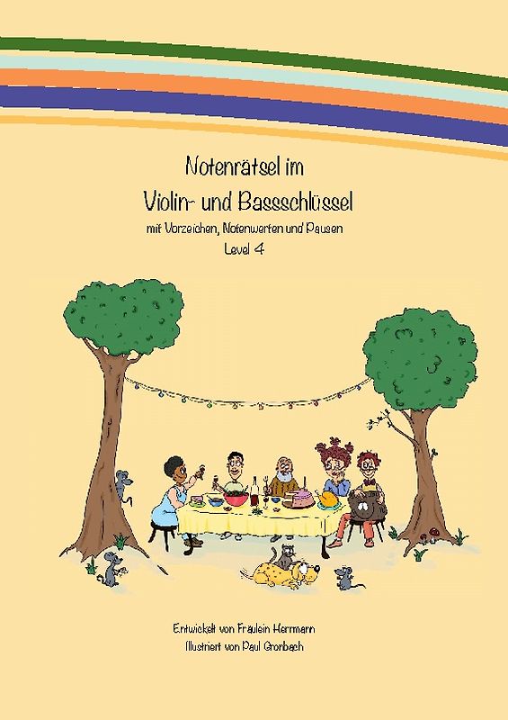 Notenrätsel im Violin- und Bassschlüssel