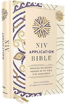 NIV Application Bible, Hardcover, Multi-Cream, Red Letter, Comfort Print
