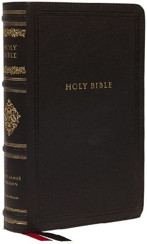 KJV Large Print Reference Bible, Black Leathersoft, Red Letter, Comfort Print (Sovereign Collection)