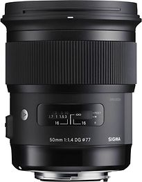 Image of Sigma A 50 mm F1.4 DG HSM 77 mm filter (geschikt voor Sony E-Mount) zwart (Refurbished)