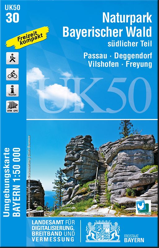 UK50-30 Naturpark Bayerischer Wald, südlicher Teil