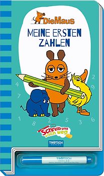Trötsch Die Maus Schreib und wisch weg Zahlen