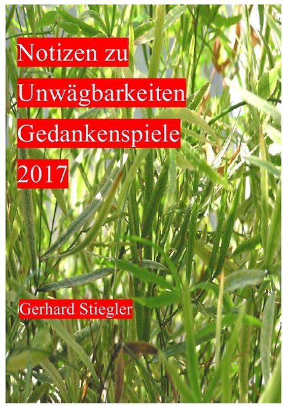 Notizen zu Unwägbarkeiten