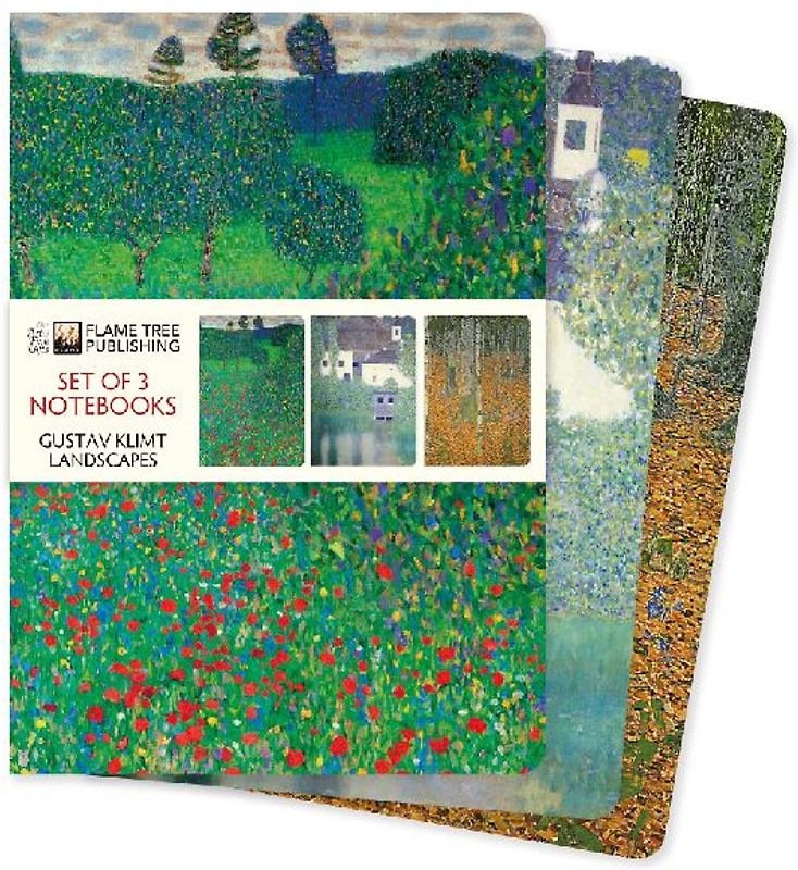 Gustav Klimt: Landscapes Set of 3 Standard Notebooks