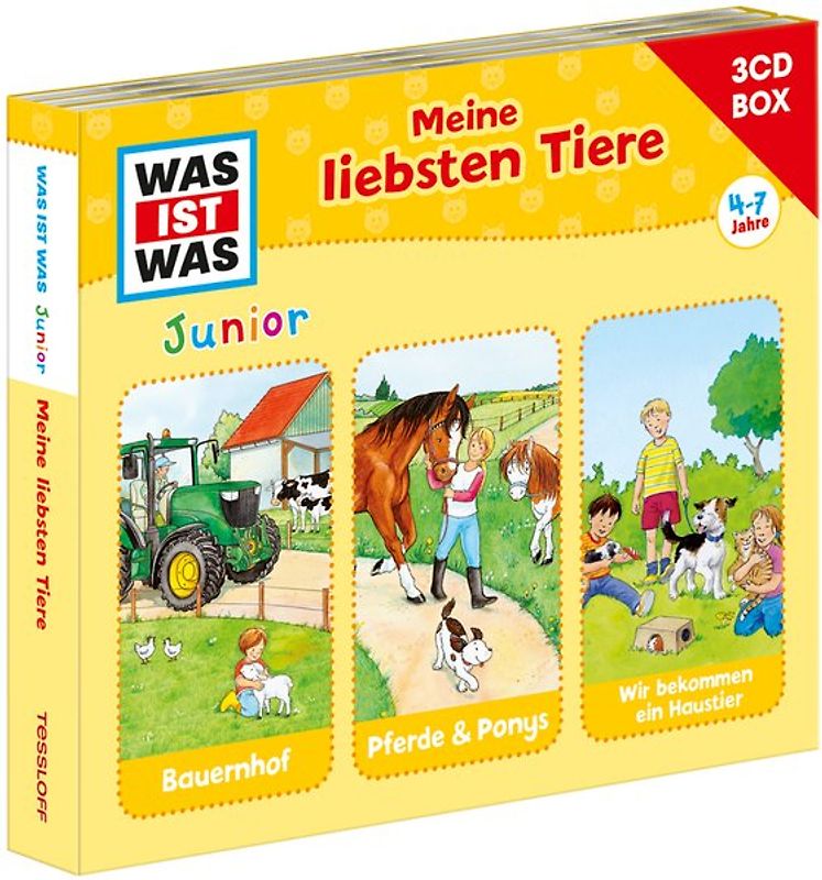 WAS IST WAS Junior 3-CD Hörspielbox. Meine liebsten Tiere