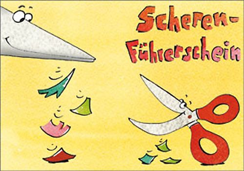 Scheren-Führerschein - Klassensatz Führerscheine
