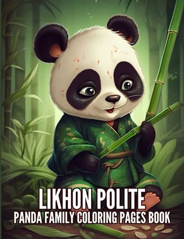 Likhon Polite Panda Family Coloring Pages Book
