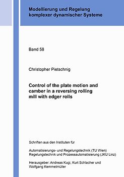 Control of the plate motion and camber in a reversing rolling mill with edger rolls