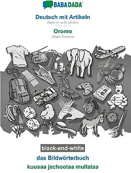 Deutsch mit Artikeln - Oromo, das Bildwörterbuch, BW