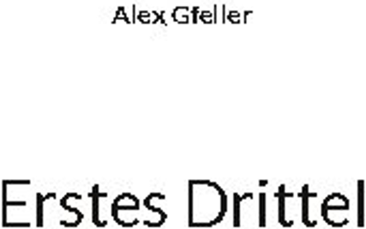 Erstes Drittel