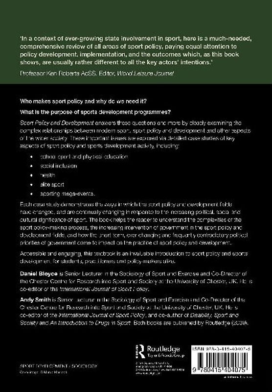 Sport Policy and Development